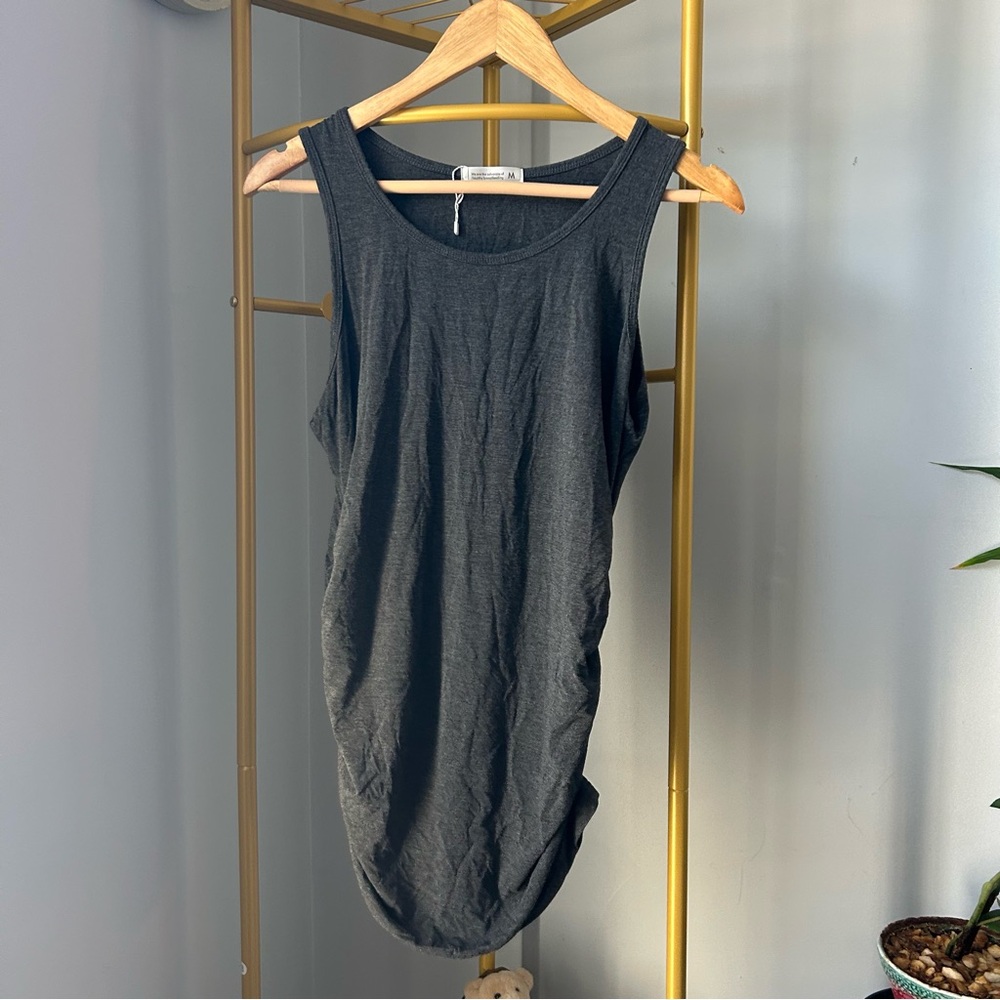 We are the advocate of healthy breastfeeding Charcoal Sleeveless Tank Top size M